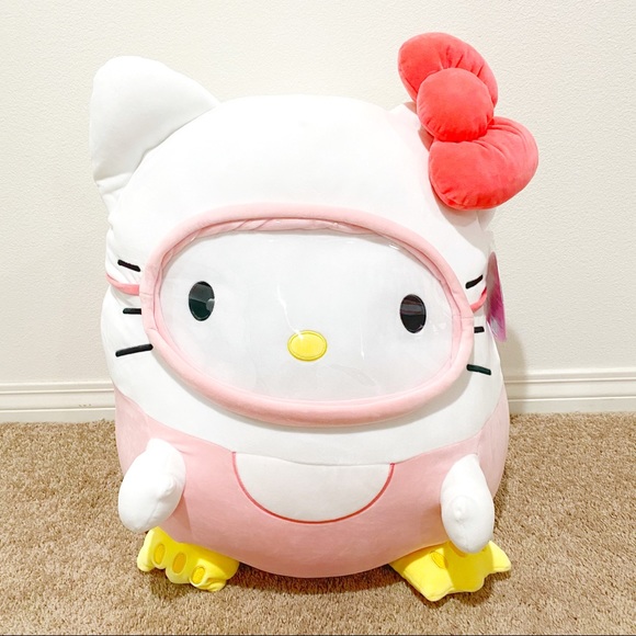 Squishmallows Toys Hello Kitty Pink Scuba Gear Squishmallow Plush Large 2 Nwt Poshmark
